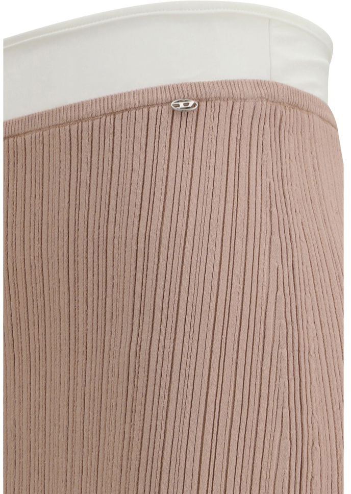 Diesel Multicolor Viscose Midi Skirt Divers
