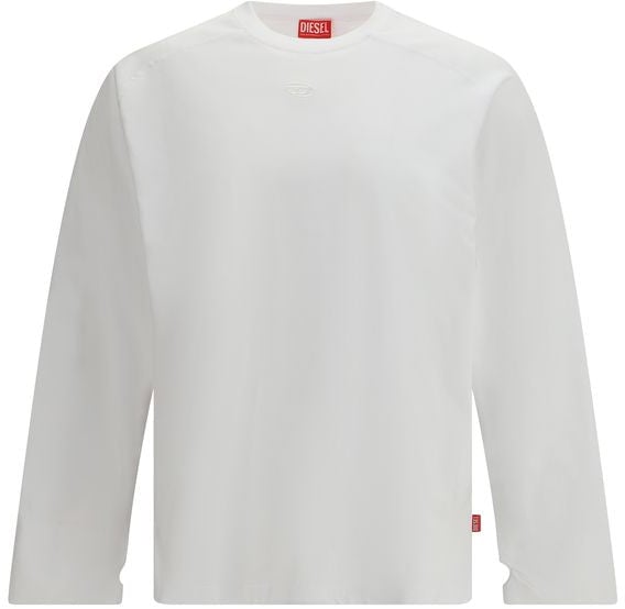 Diesel White Cotton Sportswear Wit