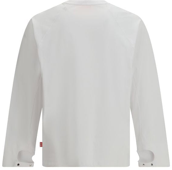 Diesel White Cotton Sportswear Wit