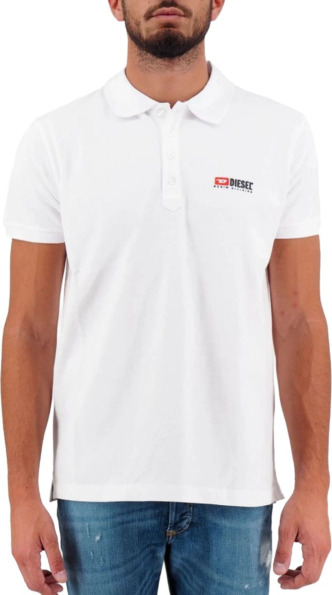 Diesel Diesel Polo White Man Dierenprint