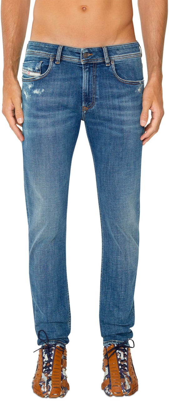 Diesel Man Blue 1979 sleenker Denim Jeans Blauw