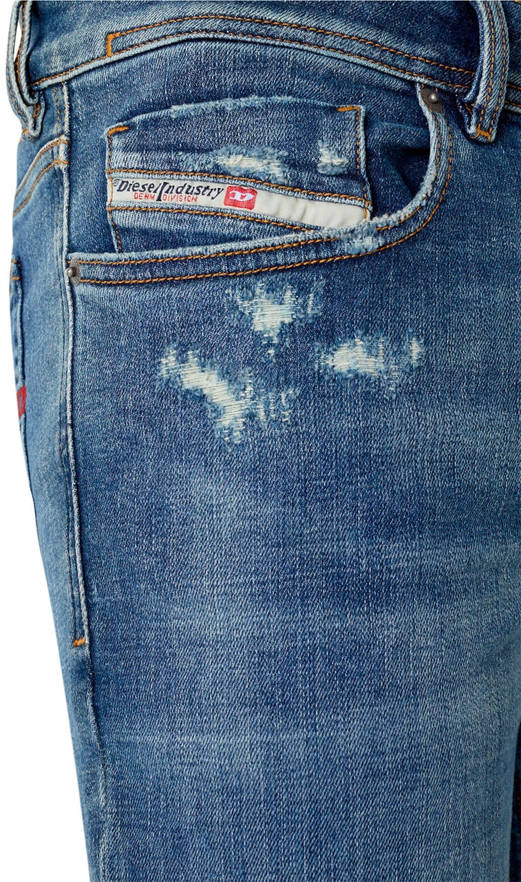 Diesel Man Blue 1979 sleenker Denim Jeans Blauw
