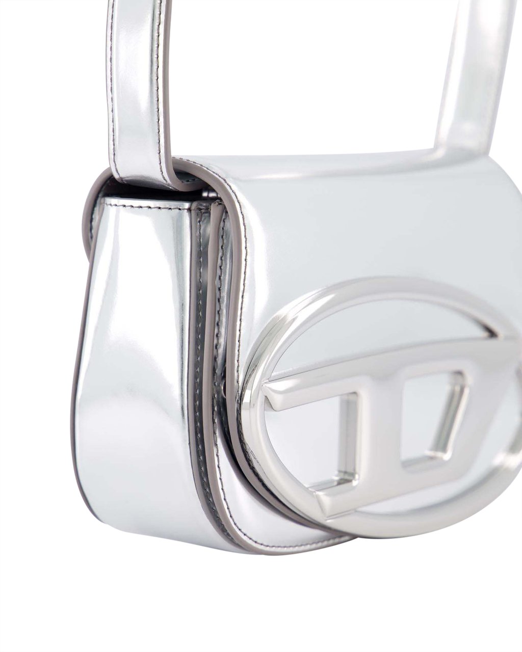 Diesel Dames 1DR Bag Zilver Metallic