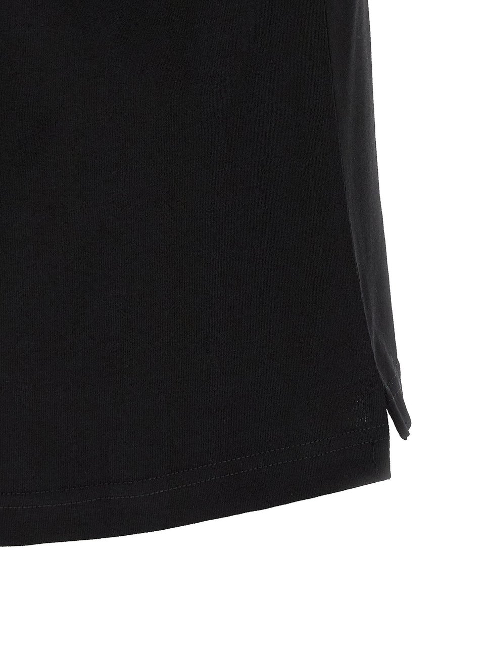Diesel Black Cotton T-Shirt Zwart