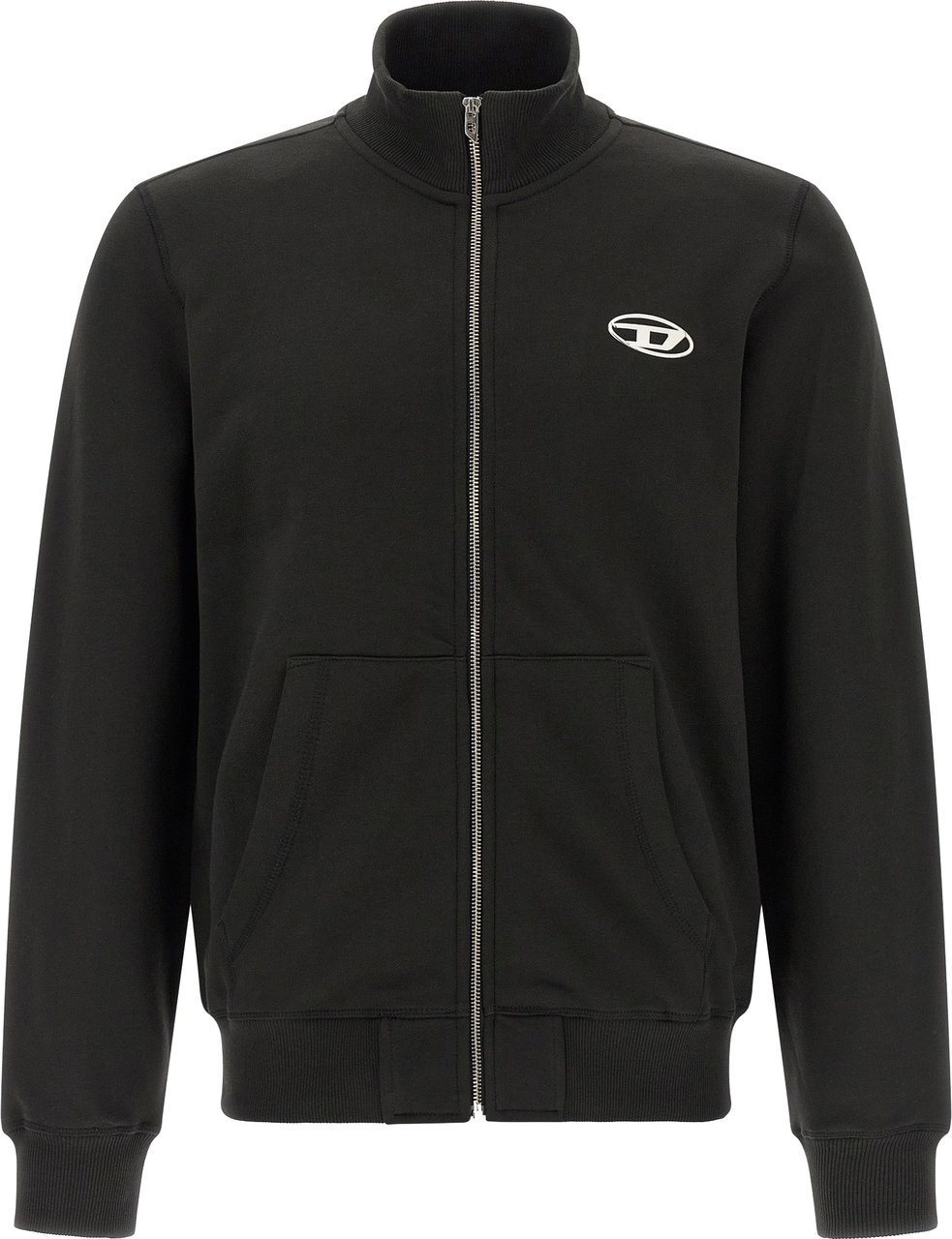 Diesel Black Cotton Sweatshirt Zwart