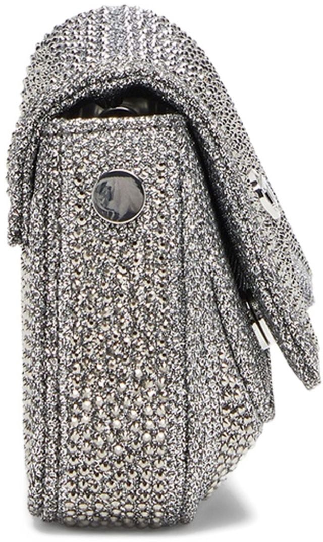 Diesel Curved Silver Bag Grijs