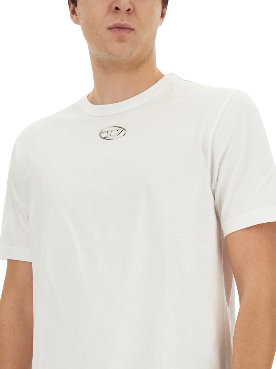 Diesel T-SHIRT WITH LOGO Wit