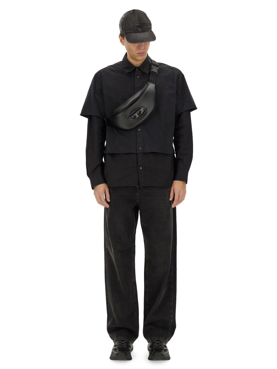 Diesel S-GASTON-O SHIRT Zwart
