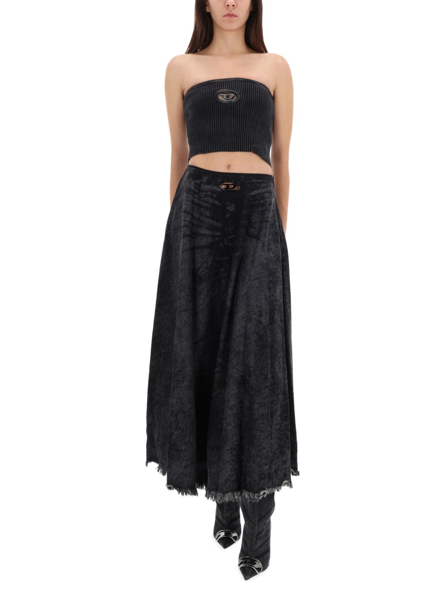 Diesel SKIRT "DE-HANNIE-FSH" Zwart