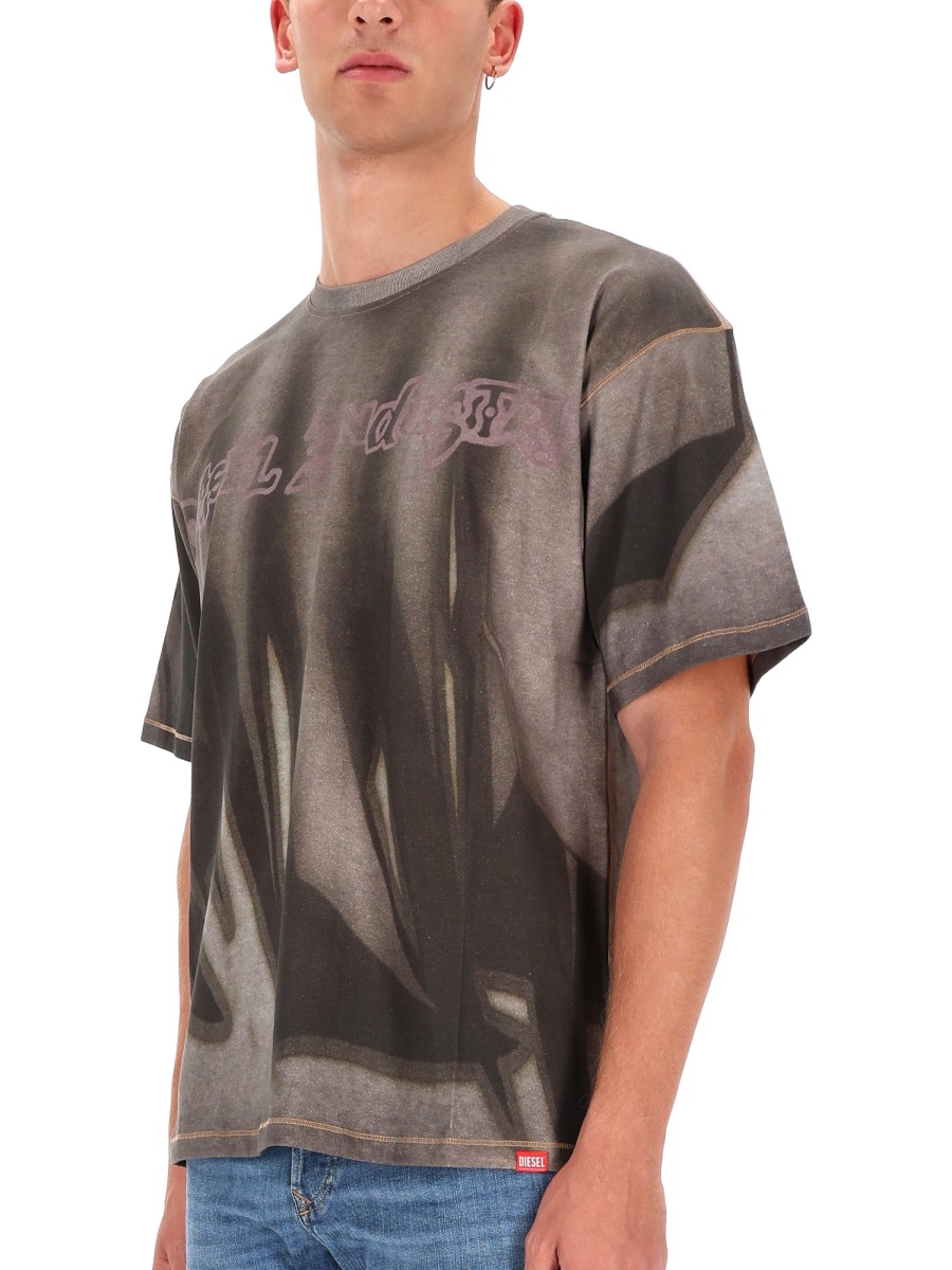 Diesel T-SHIRT "T-BOXT-SHOW-V2" Grijs