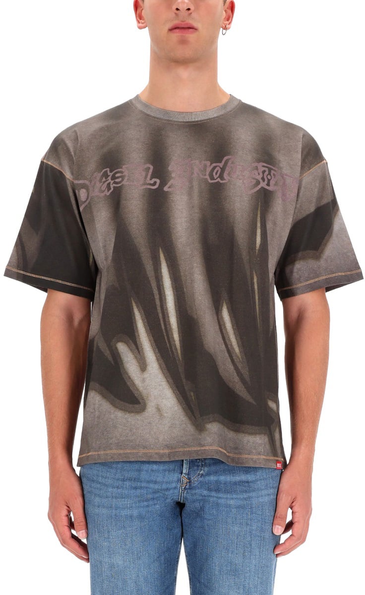 Diesel T-SHIRT "T-BOXT-SHOW-V2" Grijs