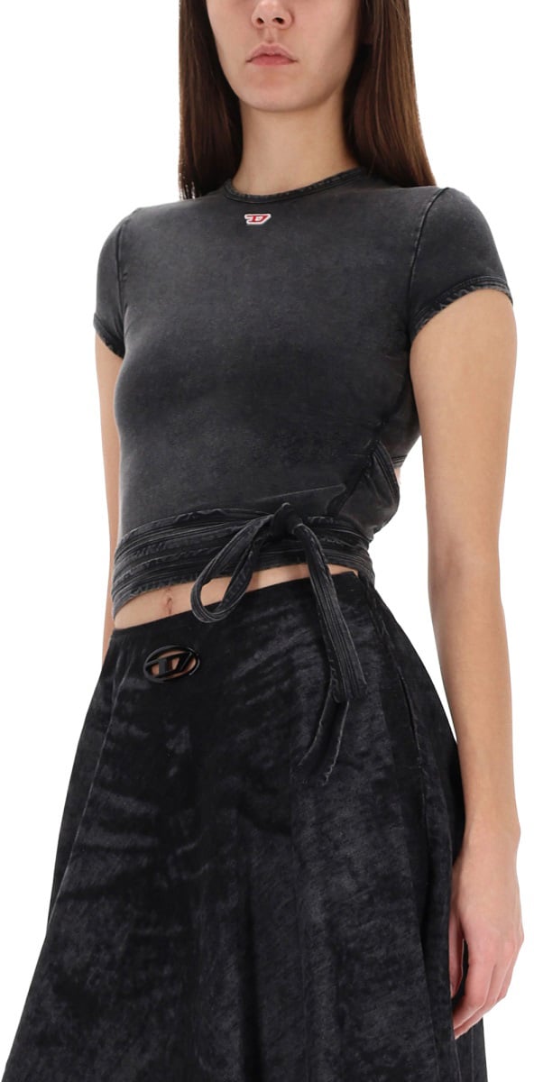 Diesel "T-BUNNY-TAIL-R1" TOP Zwart