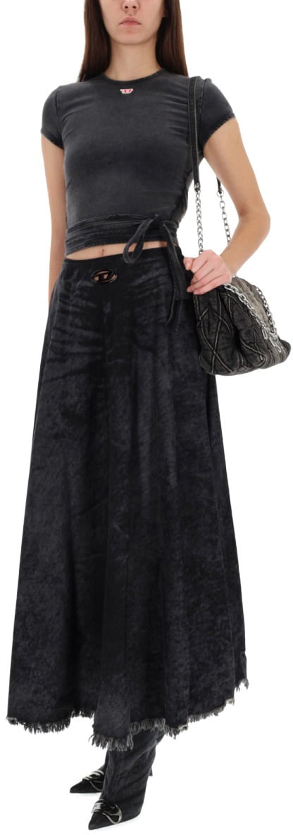 Diesel "T-BUNNY-TAIL-R1" TOP Zwart