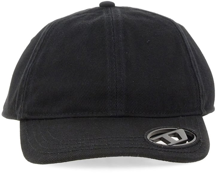 Diesel C-PLAK BASEBALL CAP Zwart
