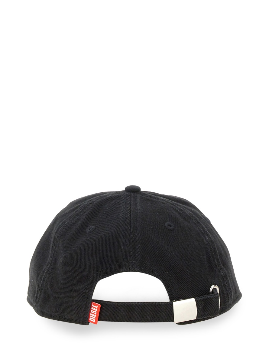 Diesel C-PLAK BASEBALL CAP Zwart