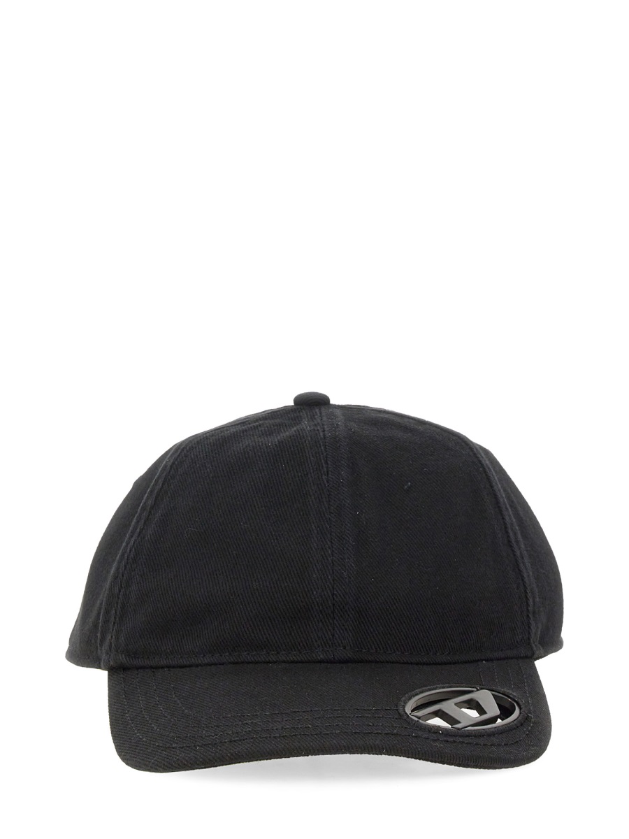Diesel C-PLAK BASEBALL CAP Zwart