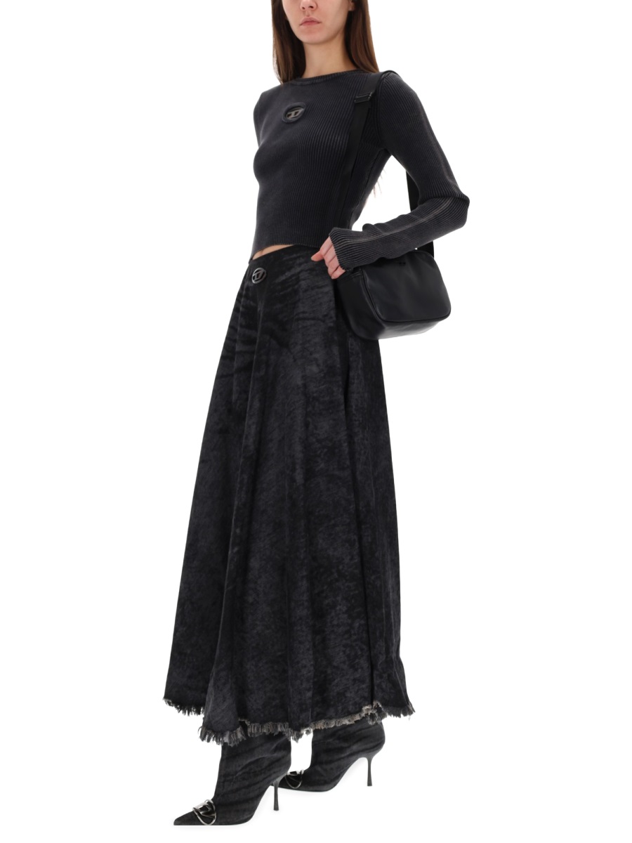 Diesel T-SHIRT "M-ANCHOR-A" Zwart