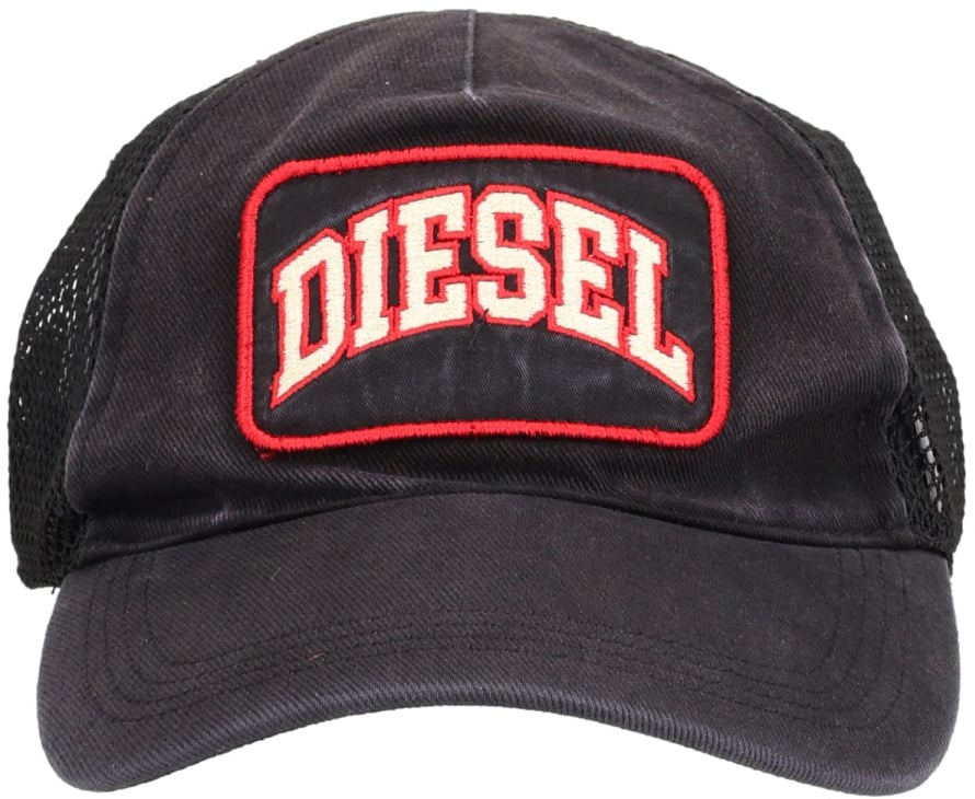 Diesel BASEBALL HAT WITH LOGO Zwart
