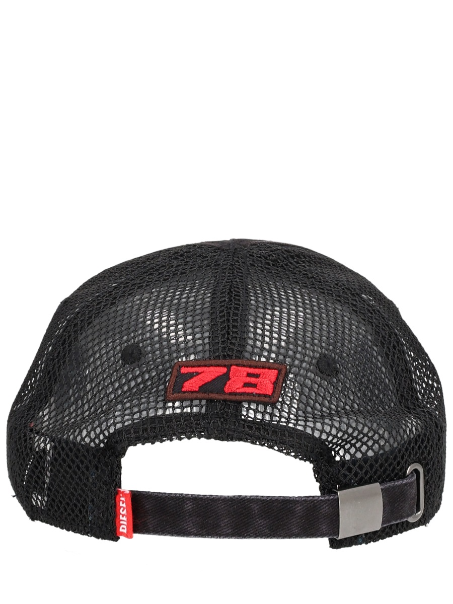 Diesel BASEBALL HAT WITH LOGO Zwart