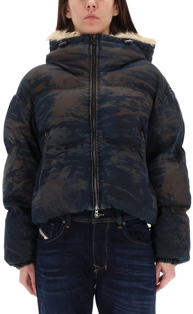 Diesel "W-AVES-FUR" COAT Grijs