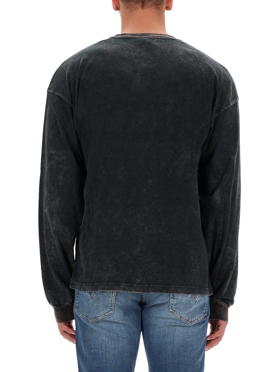 Diesel T-SHIRT "T-BOXT-LS-T3" Zwart