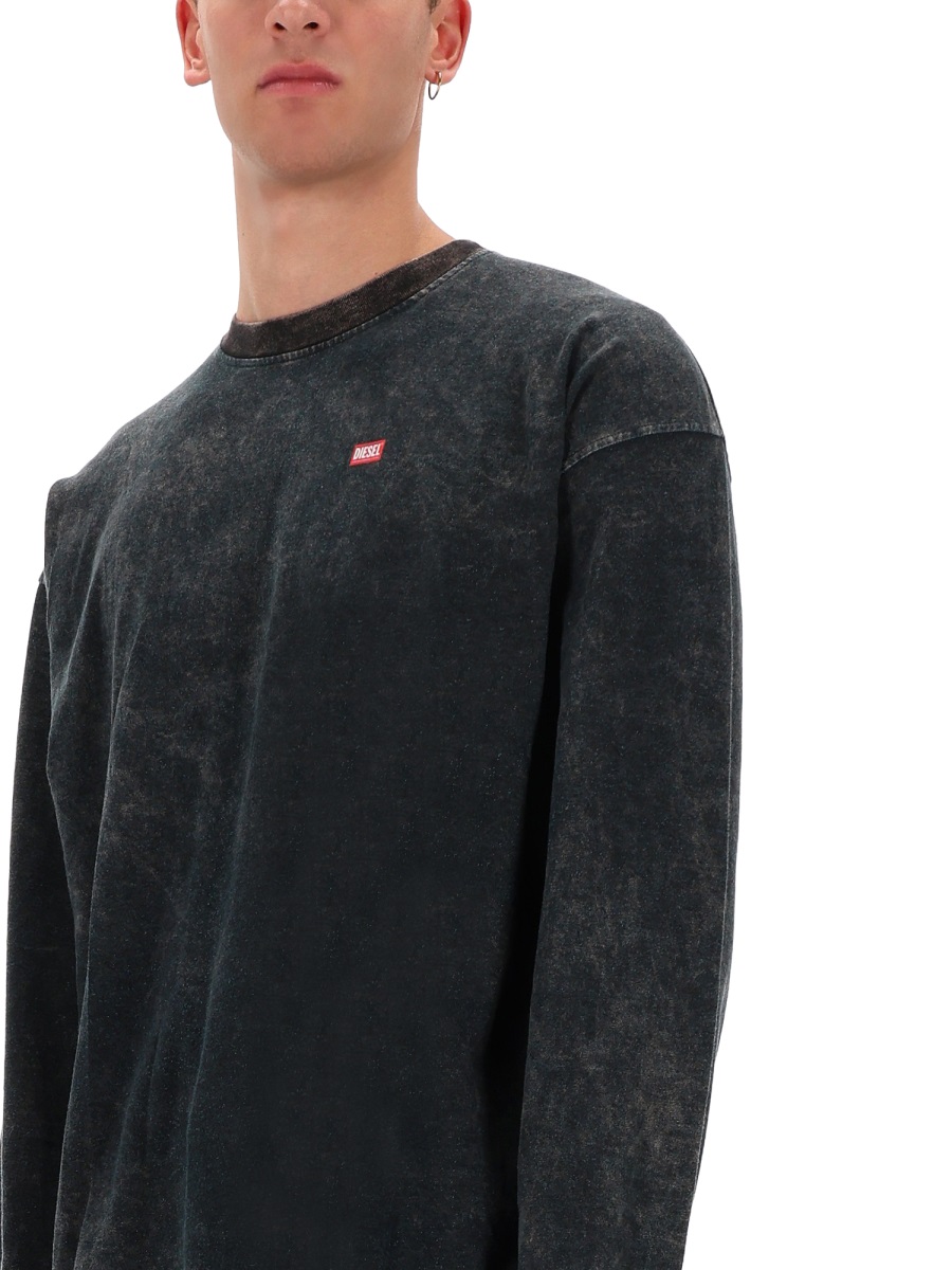 Diesel T-SHIRT "T-BOXT-LS-T3" Zwart