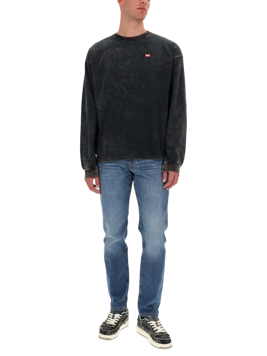 Diesel T-SHIRT "T-BOXT-LS-T3" Zwart