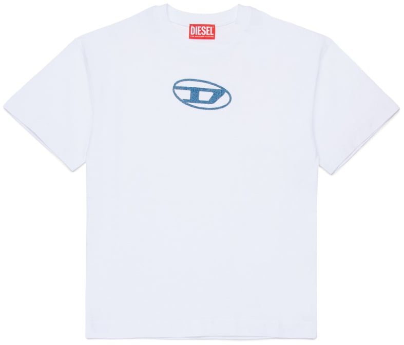 Diesel T-SHIRT WITH LOGO Wit