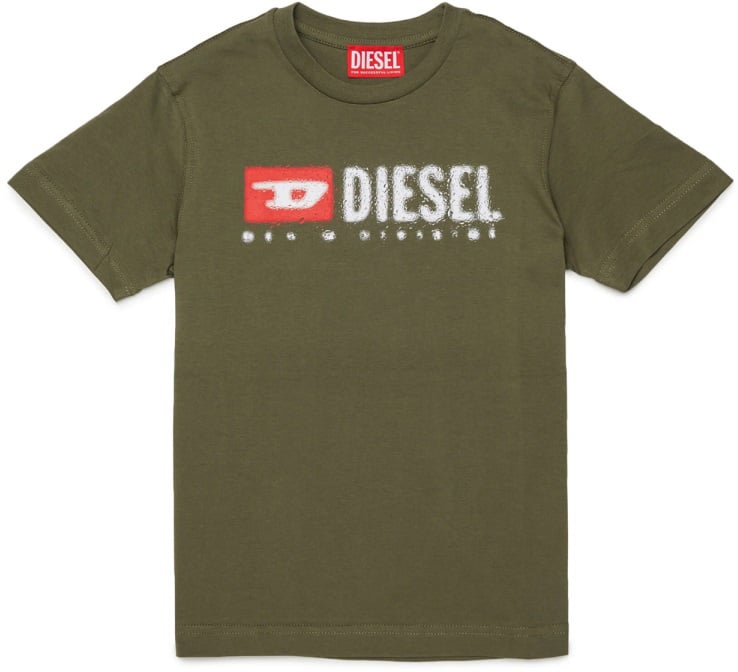Diesel T-SHIRT WITH LOGO Groen