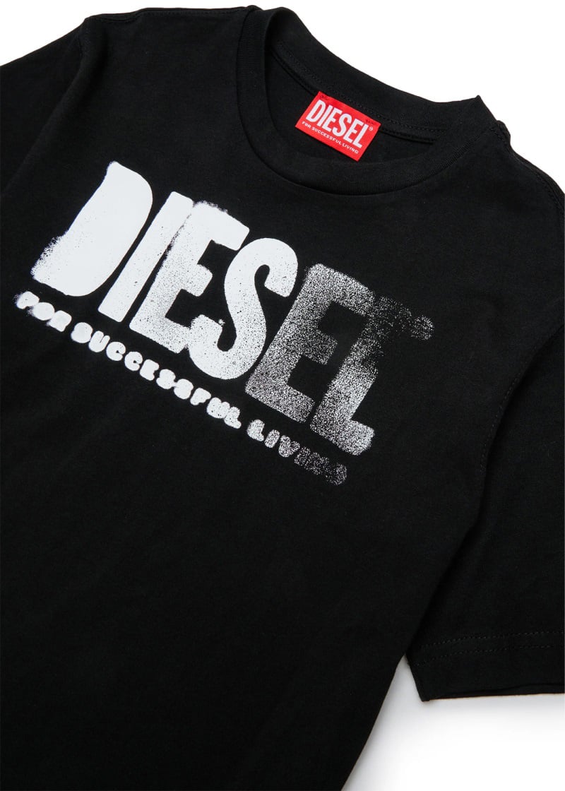 Diesel T-SHIRT WITH LOGO Zwart