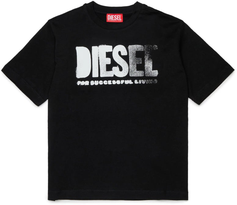 Diesel T-SHIRT WITH LOGO Zwart