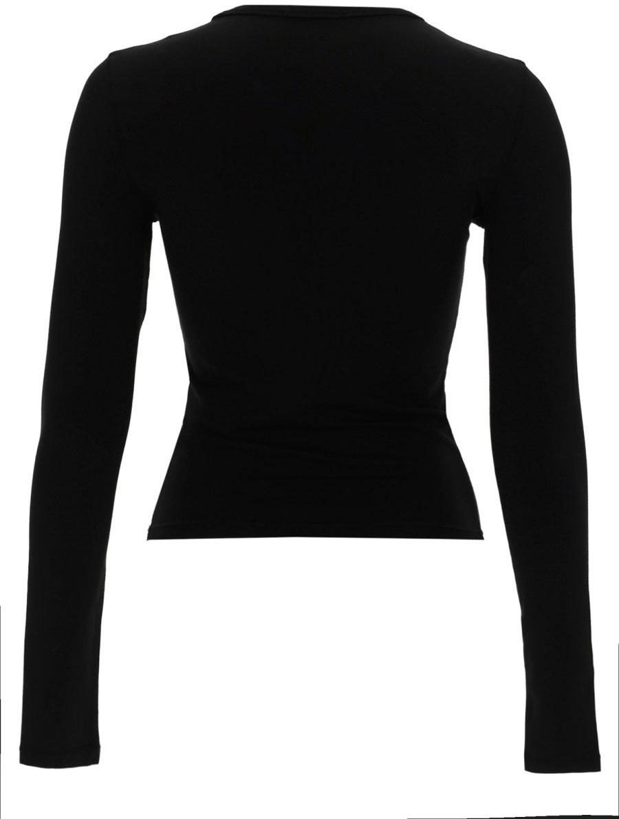 Diesel TOP "T-UNCUTIESLONG-LS-OD" Zwart