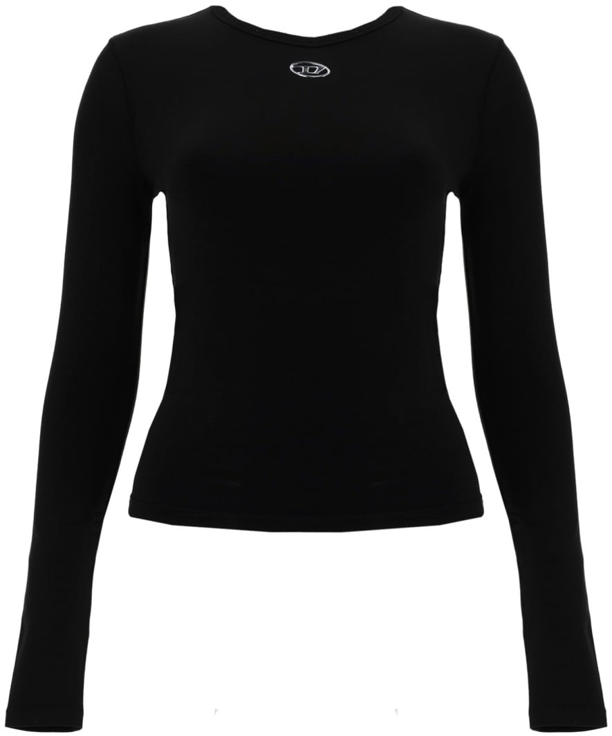 Diesel TOP "T-UNCUTIESLONG-LS-OD" Zwart