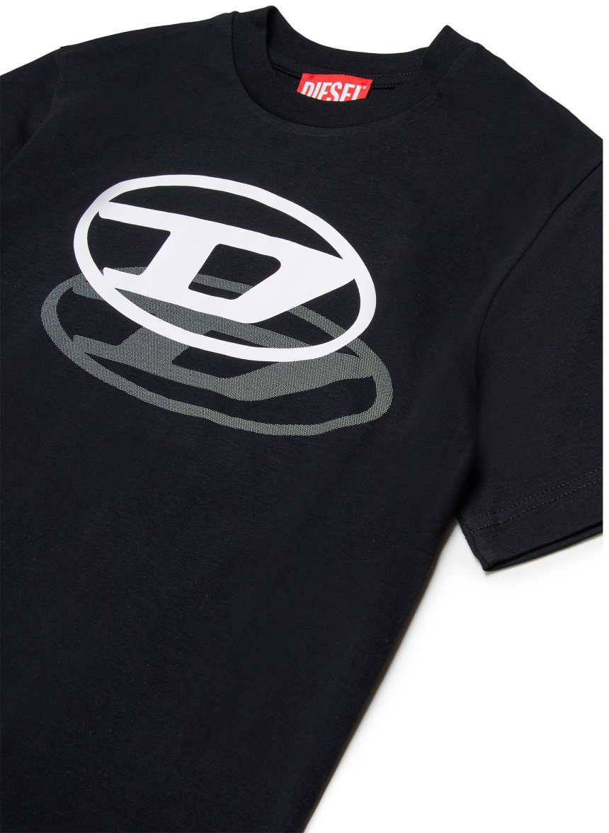 Diesel T-SHIRT WITH LOGO Zwart