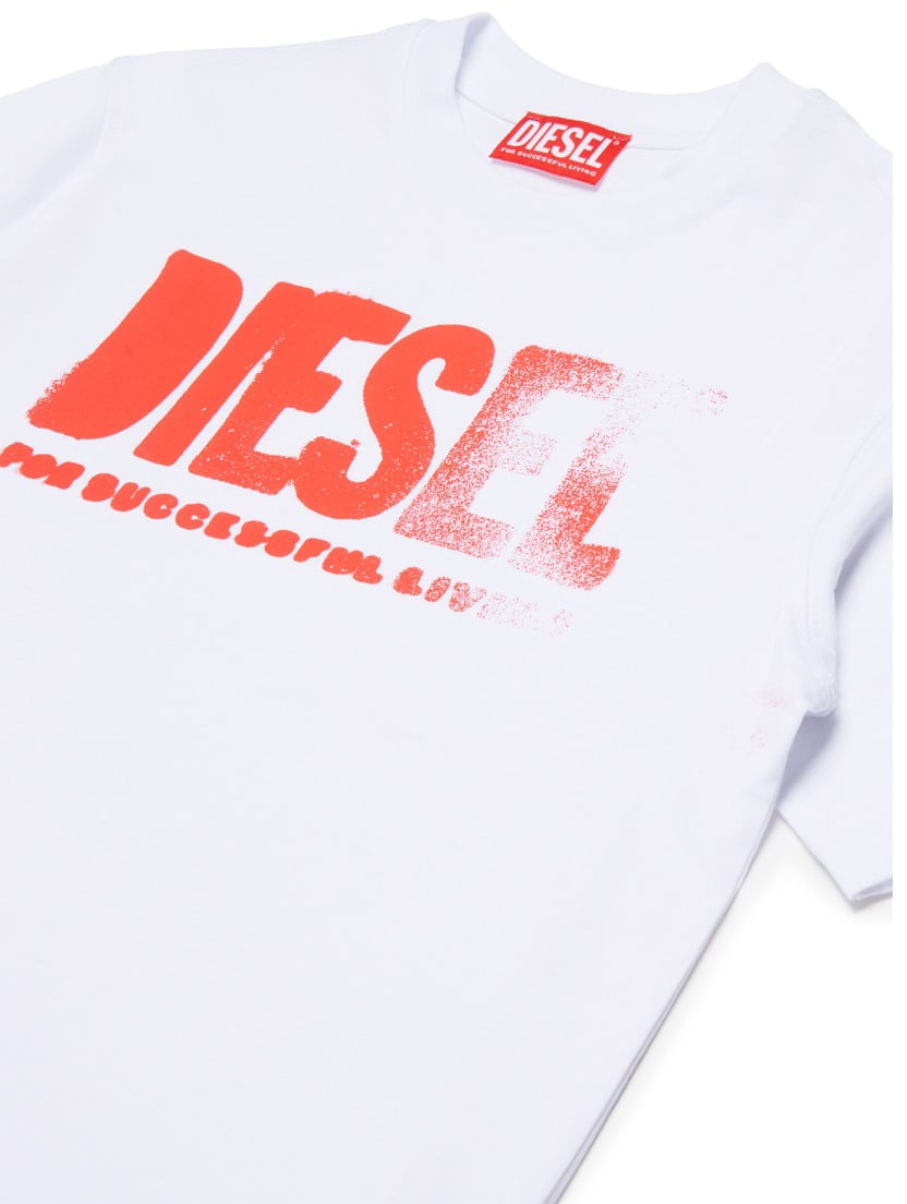 Diesel T-SHIRT WITH LOGO Wit