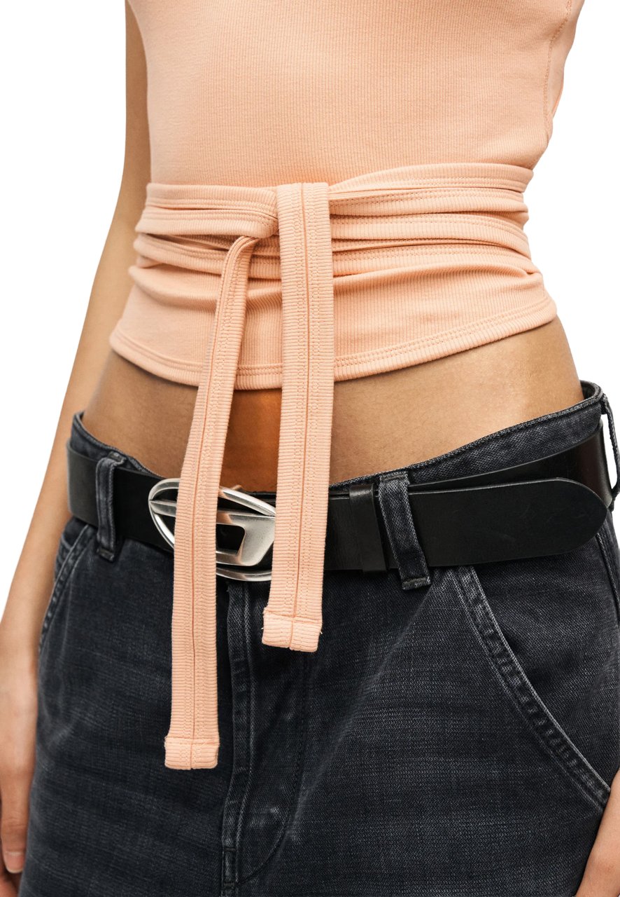 Diesel T-SHIRT A COSTINE CON LACCI Roze