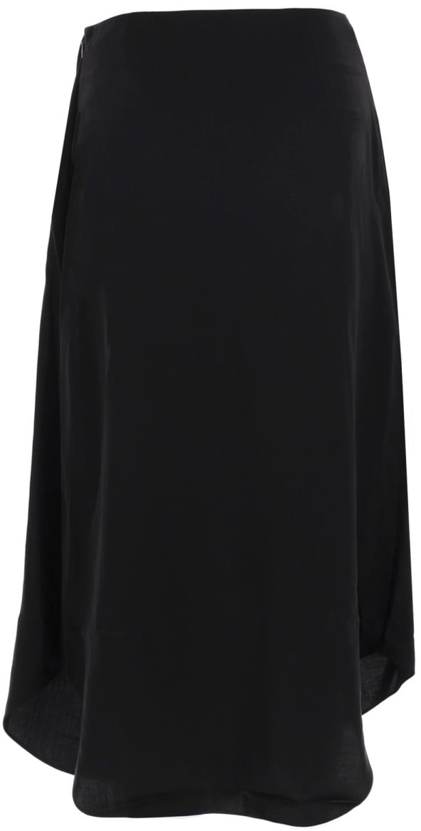 Diesel "O-TALI" MIDI SKIRT Zwart