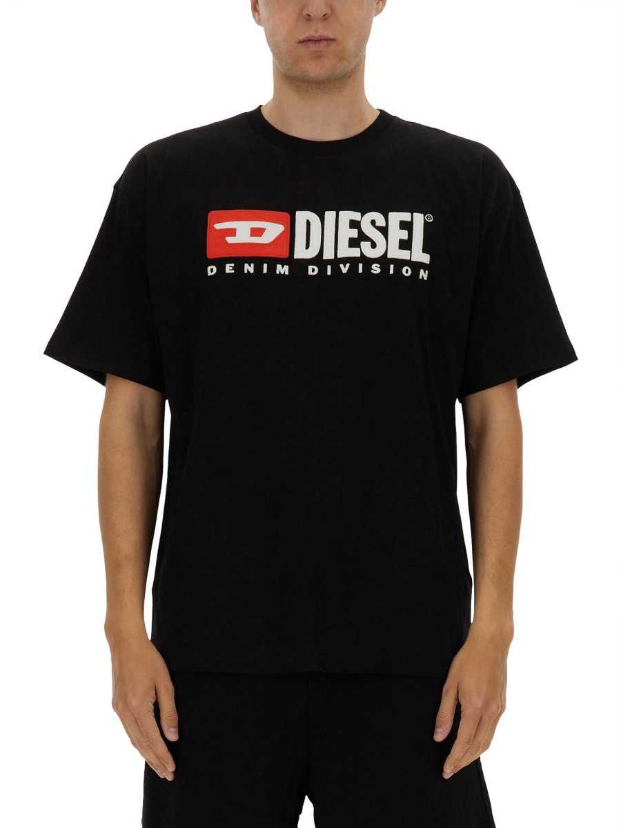 Diesel T-SHIRT "T-BOXT-DIV" Zwart