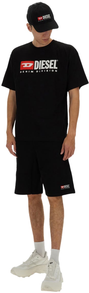 Diesel T-SHIRT "T-BOXT-DIV" Zwart
