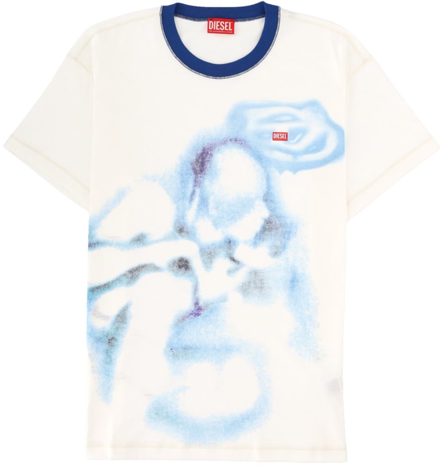 Diesel T-SHIRT "T-NORM-V2" Wit