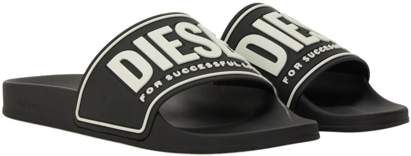 Diesel SLIDE SANDAL "MAYEMI" Zwart