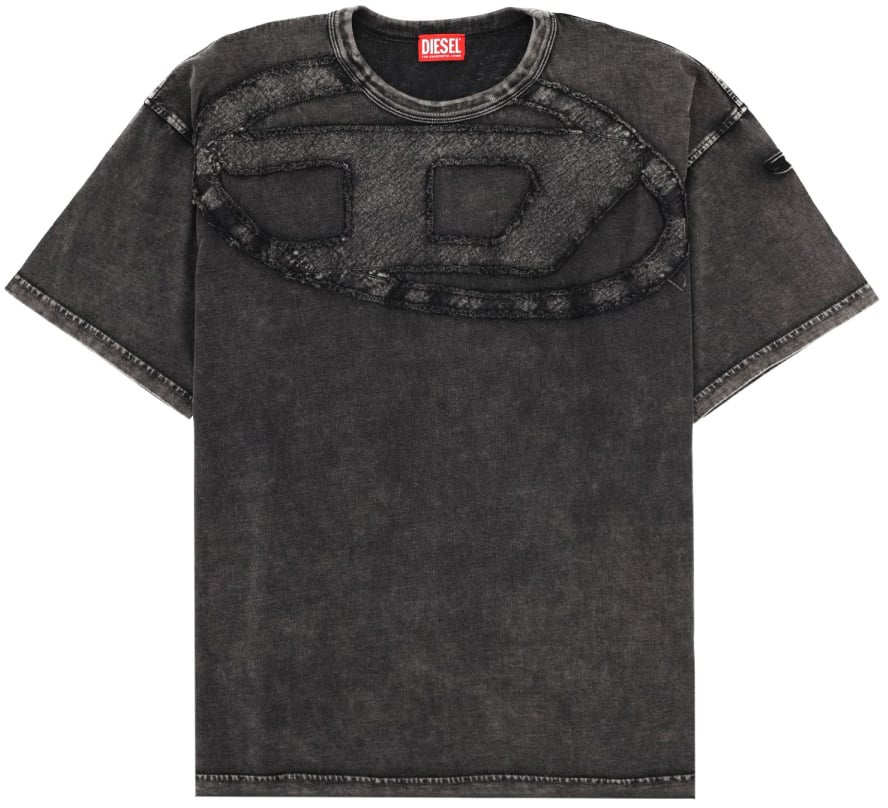 Diesel T-SHIRT "T-BOXT-DEN" Zwart