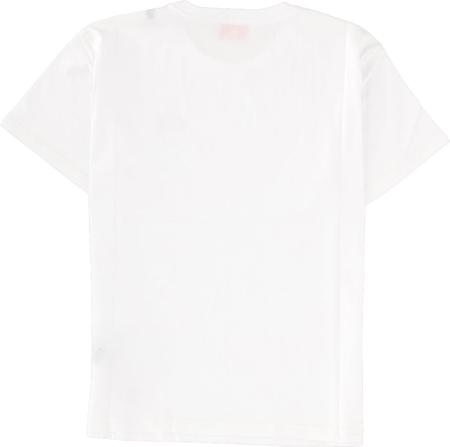 Diesel T-SHIRT IN COTONE CON STAMPA LOGO Wit