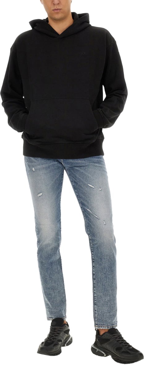 Diesel SWEATSHIRT WITH LOGO Zwart