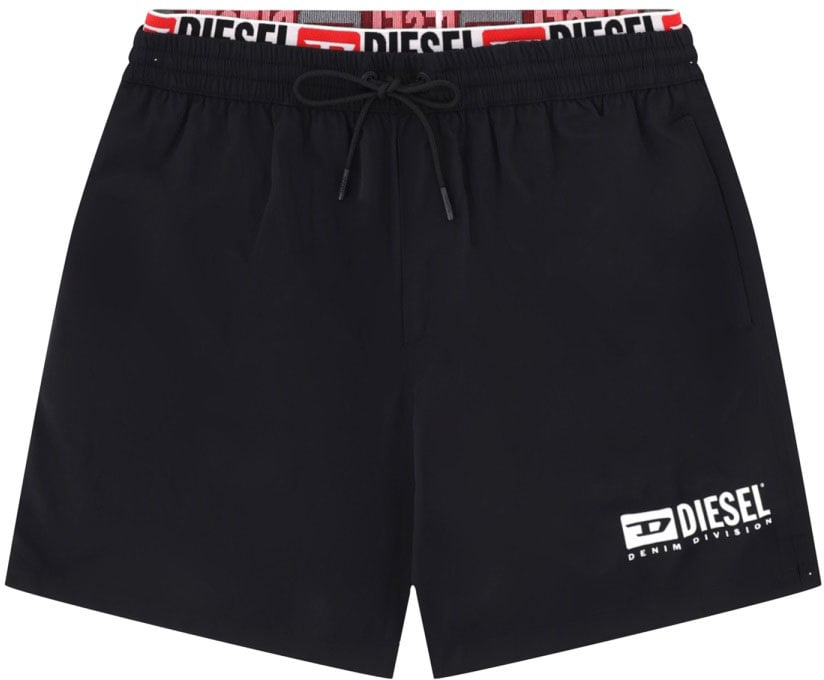 Diesel SWIMSUIT WITH LOGO Zwart