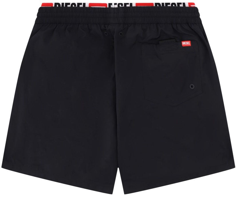 Diesel SWIMSUIT WITH LOGO Zwart