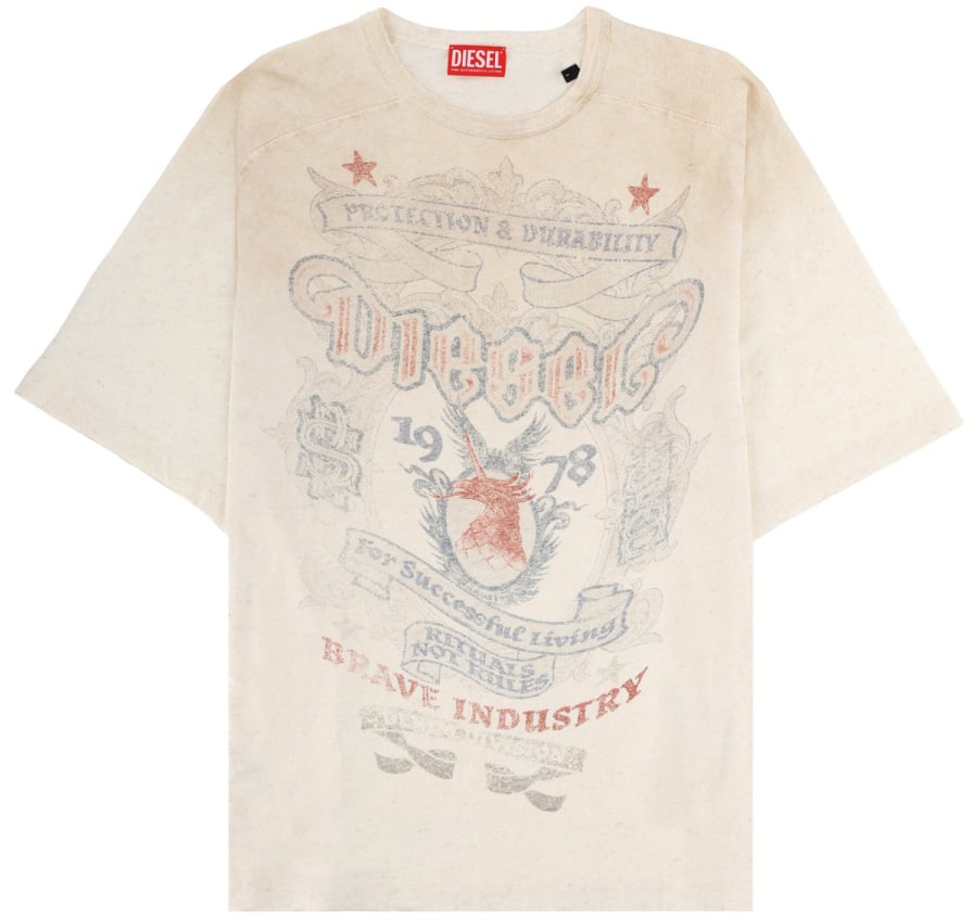 Diesel T-SHIRT "ALECY" Beige