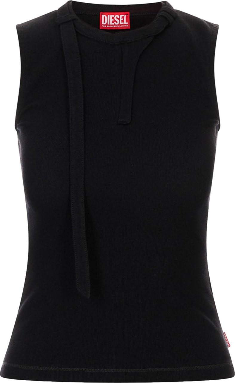 Diesel TOP "T-IARA" IN JERSEY Zwart