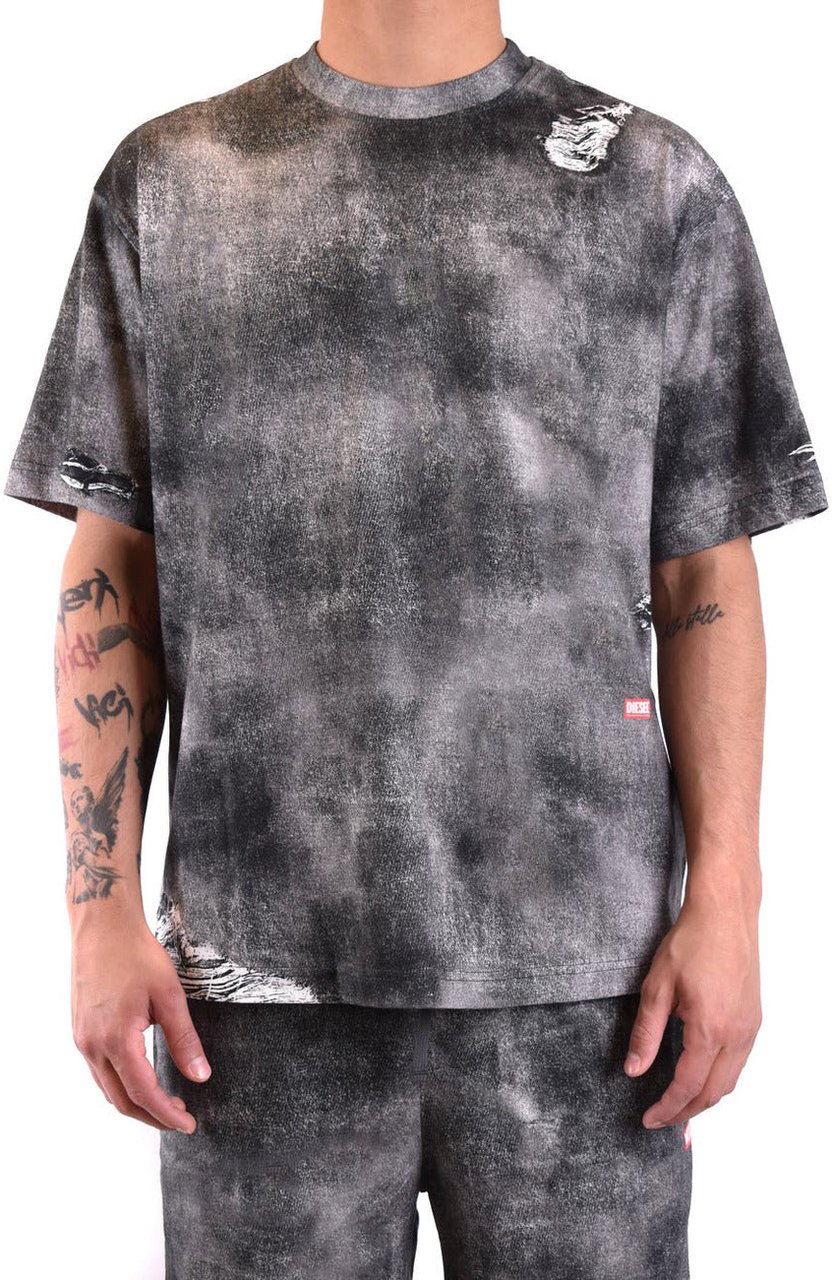 Diesel Men T-Shirt Zwart