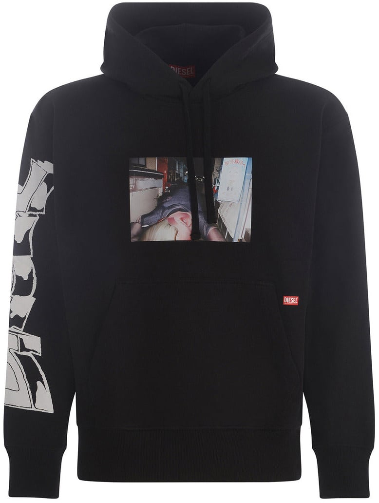 Diesel Men Sweatshirts Zwart